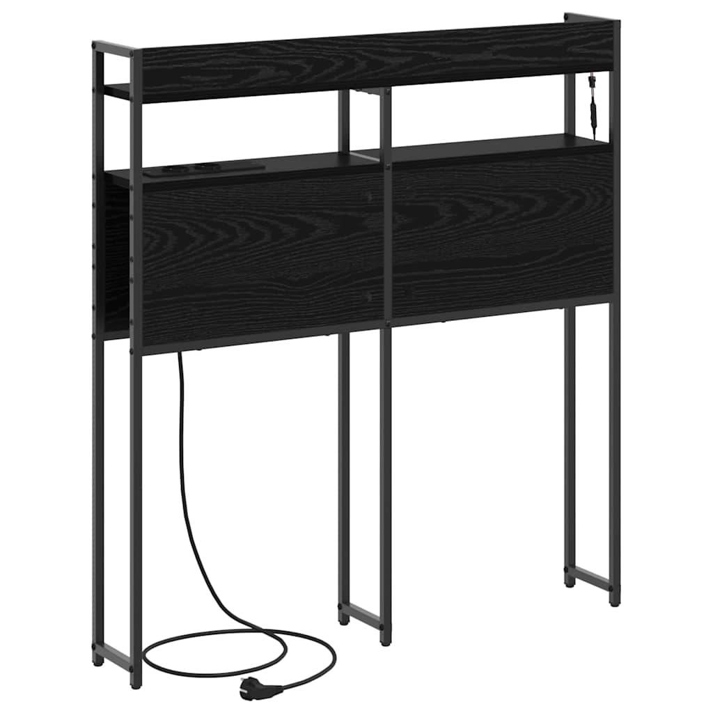 Opslag hoofdbord met opslag Zwart eiken Bewerkt hout is nu te koop bij PeponiXL, paradijselijk wonen!