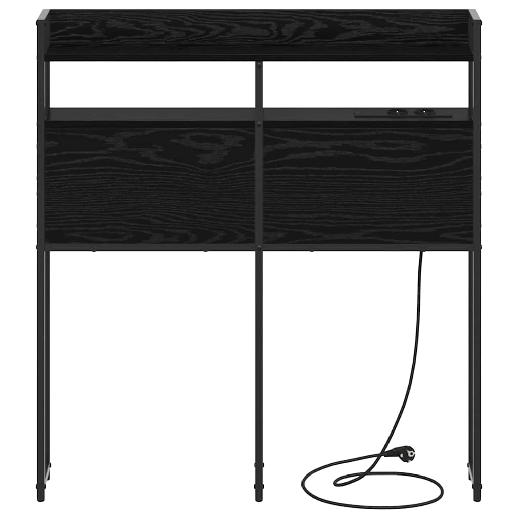 Opslag hoofdbord met opslag Zwart eiken Bewerkt hout is nu te koop bij PeponiXL, paradijselijk wonen!