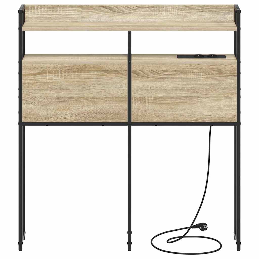 Opslag hoofdbord met opslag Sonoma eiken Bewerkt hout is nu te koop bij PeponiXL, paradijselijk wonen!