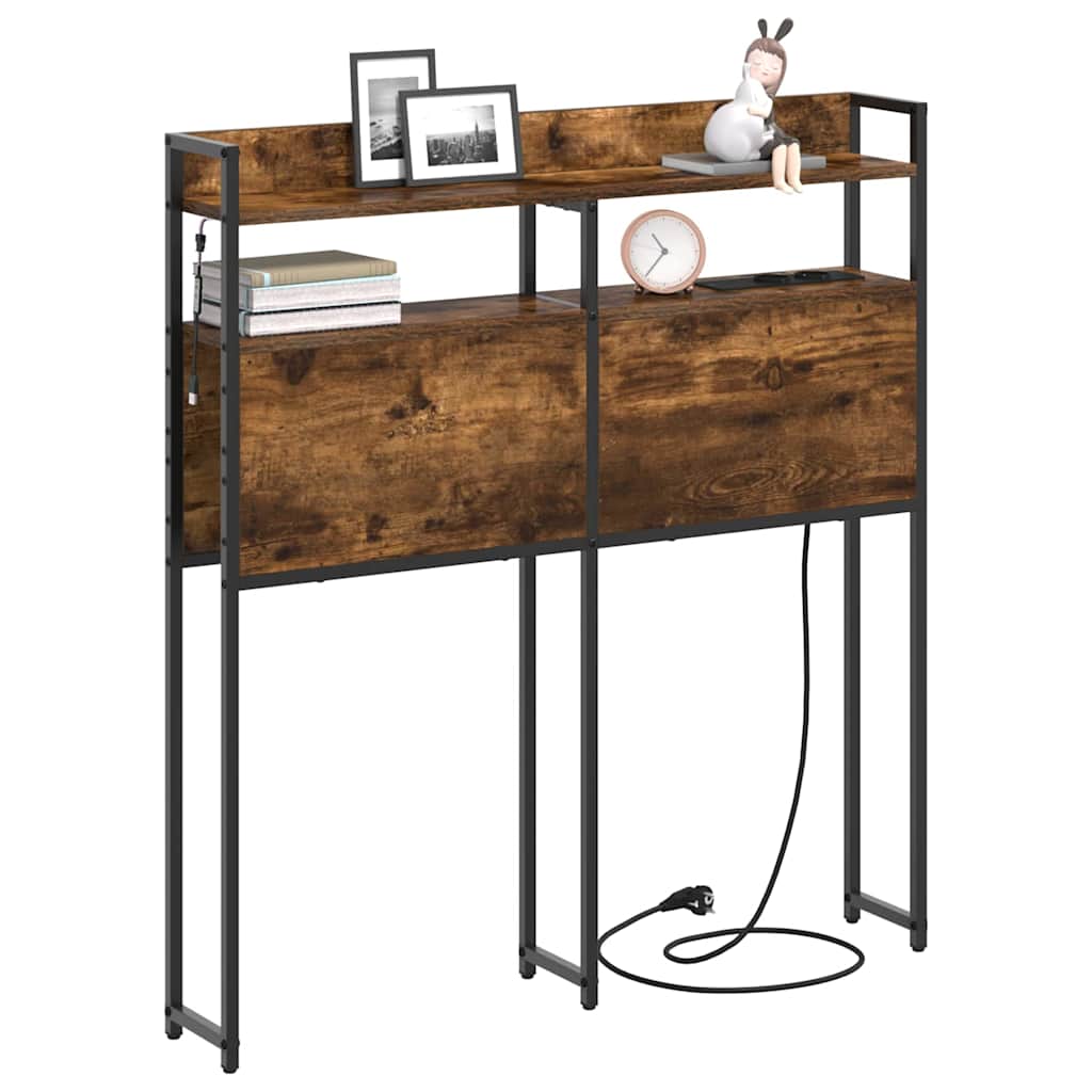 Opslag hoofdbord met opslag Gerookt eiken Bewerkt hout is nu te koop bij PeponiXL, paradijselijk wonen!