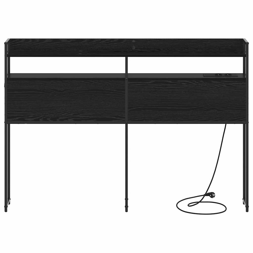 Opslag hoofdbord met opslag Zwart eiken Bewerkt hout is nu te koop bij PeponiXL, paradijselijk wonen!