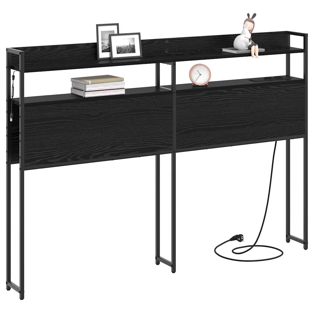 Opslag hoofdbord met opslag Zwart eiken Bewerkt hout is nu te koop bij PeponiXL, paradijselijk wonen!