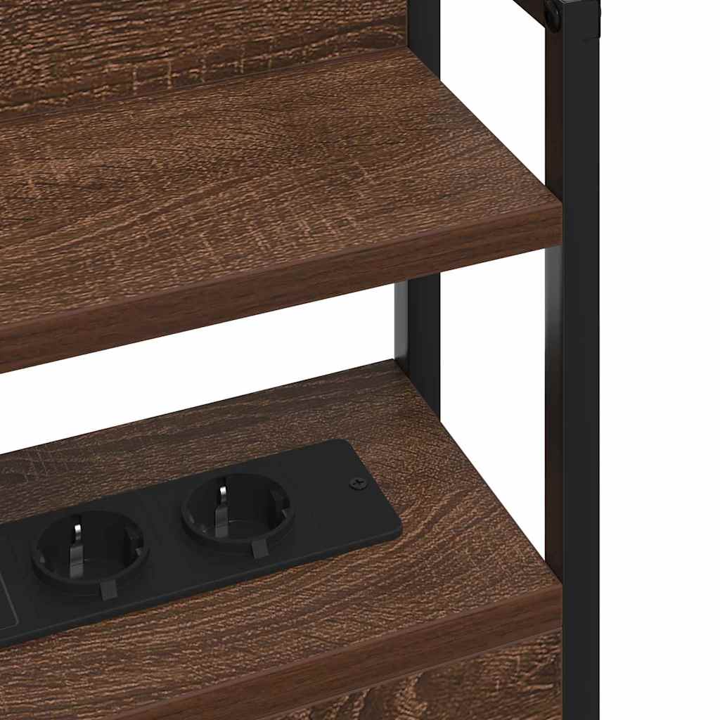 Opslag hoofdbord met opslag bruin eikenkleur Bewerkt hout is nu te koop bij PeponiXL, paradijselijk wonen!