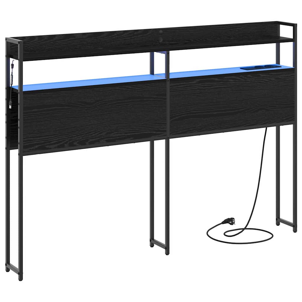 Opslag hoofdbord met opslag Zwart eiken Bewerkt hout is nu te koop bij PeponiXL, paradijselijk wonen!