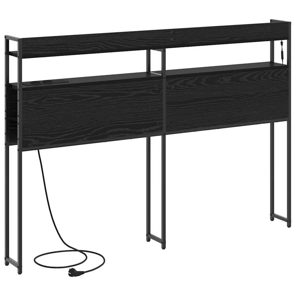 Opslag hoofdbord met opslag Zwart eiken Bewerkt hout is nu te koop bij PeponiXL, paradijselijk wonen!