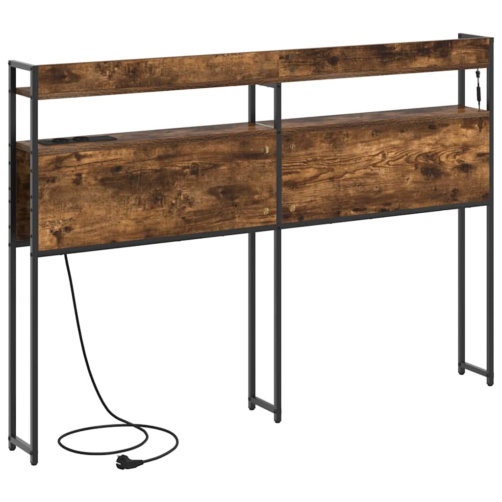 Opslag hoofdbord met opslag Gerookt eiken Bewerkt hout is nu te koop bij PeponiXL, paradijselijk wonen!