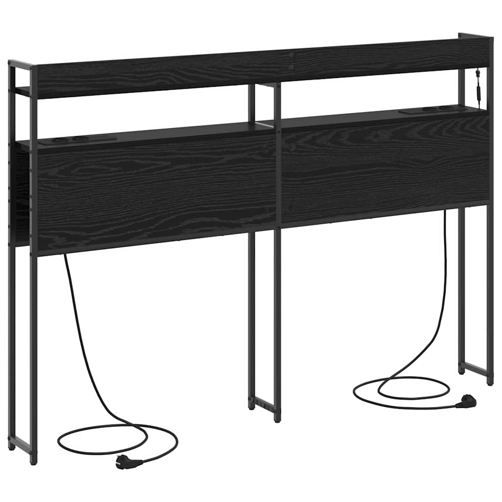 Opslag hoofdbord met opslag Zwart eiken Bewerkt hout is nu te koop bij PeponiXL, paradijselijk wonen!