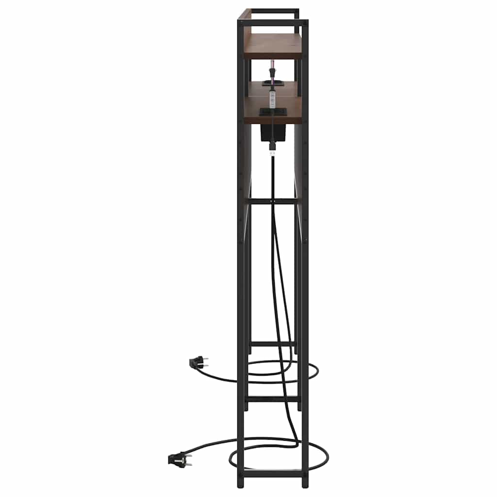 Opslag hoofdbord met opslag bruin eikenkleur Bewerkt hout is nu te koop bij PeponiXL, paradijselijk wonen!