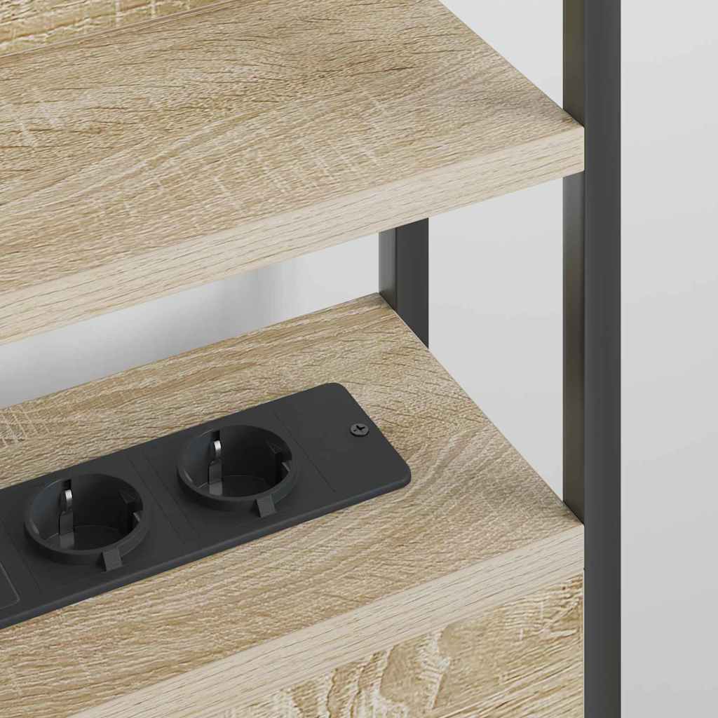 Opslag hoofdbord met opslag Sonoma eiken Bewerkt hout is nu te koop bij PeponiXL, paradijselijk wonen!