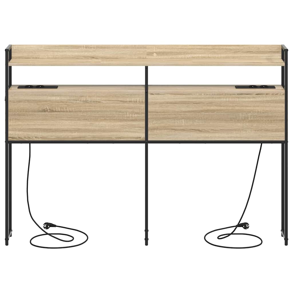 Opslag hoofdbord met opslag Sonoma eiken Bewerkt hout is nu te koop bij PeponiXL, paradijselijk wonen!
