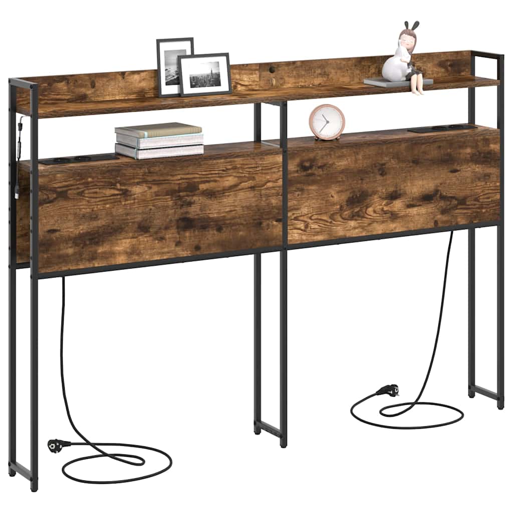 Opslag hoofdbord met opslag Gerookt eiken Bewerkt hout is nu te koop bij PeponiXL, paradijselijk wonen!