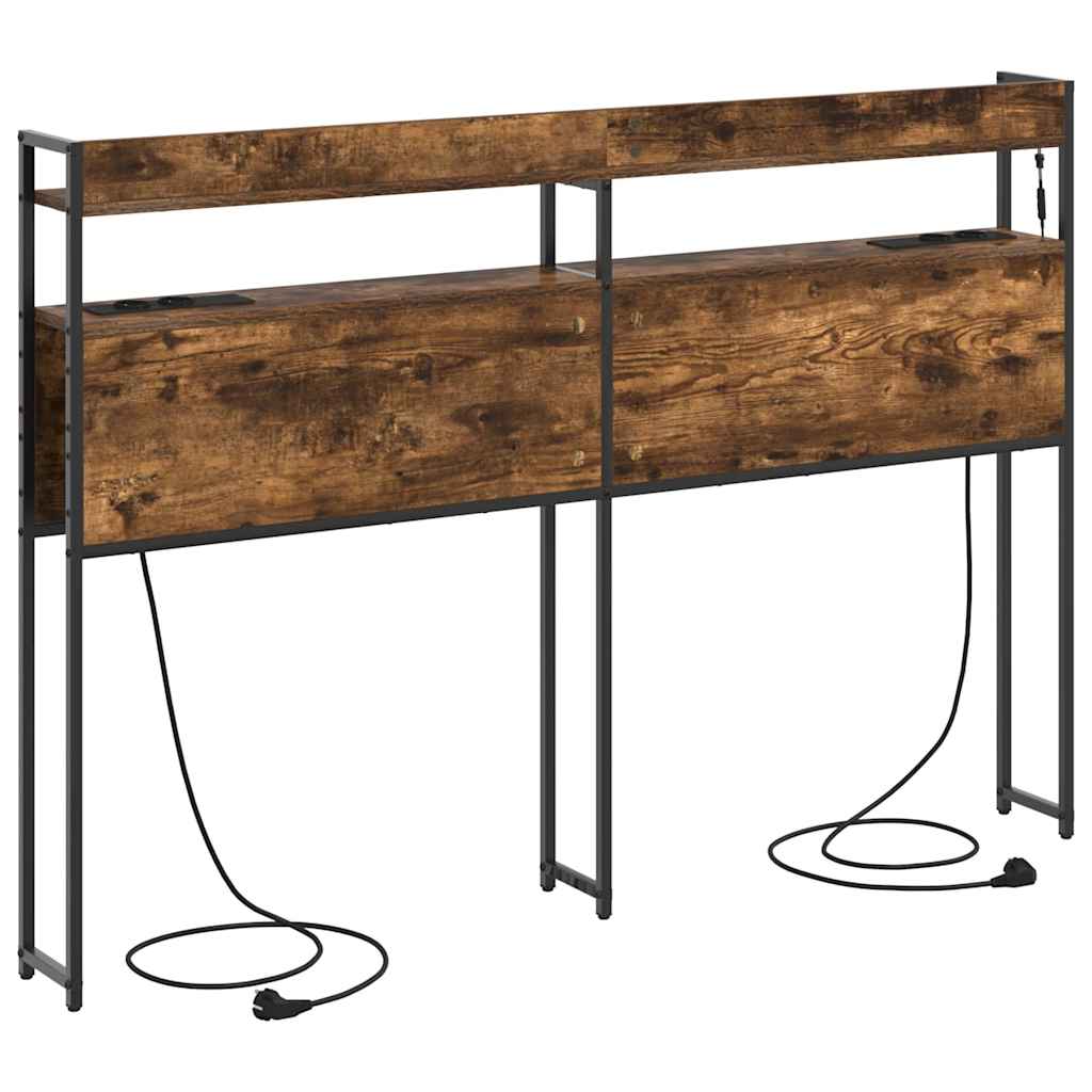 Opslag hoofdbord met opslag Gerookt eiken Bewerkt hout is nu te koop bij PeponiXL, paradijselijk wonen!