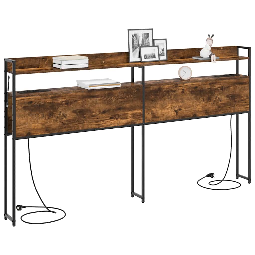 Opslag hoofdbord met opslag Gerookt eiken Bewerkt hout is nu te koop bij PeponiXL, paradijselijk wonen!