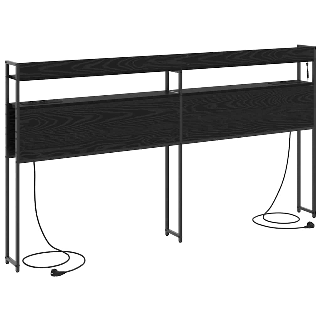 Opslag hoofdbord met opslag Zwart eiken Bewerkt hout is nu te koop bij PeponiXL, paradijselijk wonen!