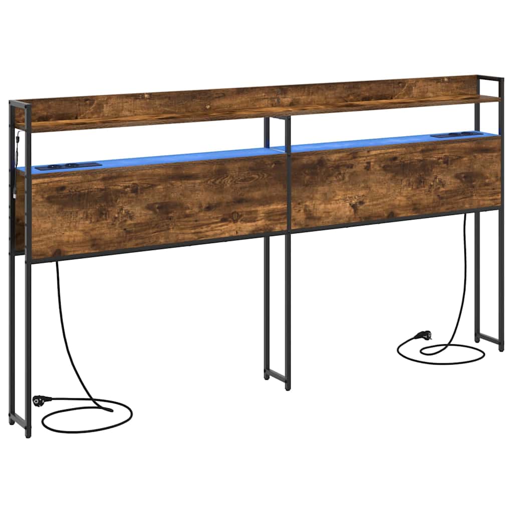 Opslag hoofdbord met opslag Gerookt eiken Bewerkt hout is nu te koop bij PeponiXL, paradijselijk wonen!