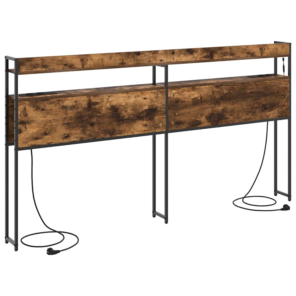 Opslag hoofdbord met opslag Gerookt eiken Bewerkt hout is nu te koop bij PeponiXL, paradijselijk wonen!