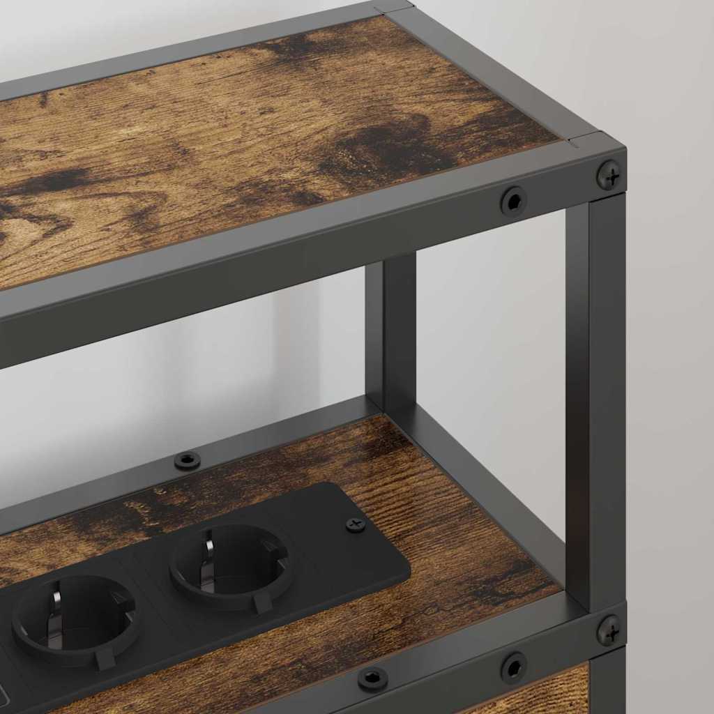 Opberghoofdbord met opslag Gerookt eiken Bewerkt hout is nu te koop bij PeponiXL, paradijselijk wonen!