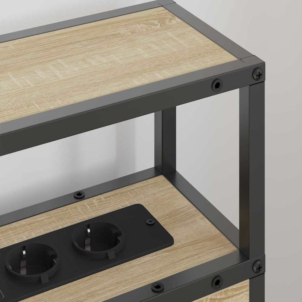 Opberghoofdbord met opslag Sonoma eiken Bewerkt hout is nu te koop bij PeponiXL, paradijselijk wonen!
