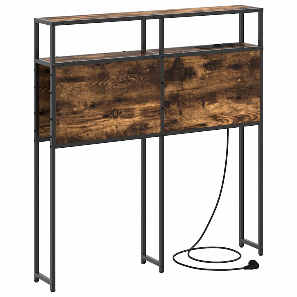 Opberghoofdbord met opslag Gerookt eiken Bewerkt hout is nu te koop bij PeponiXL, paradijselijk wonen!