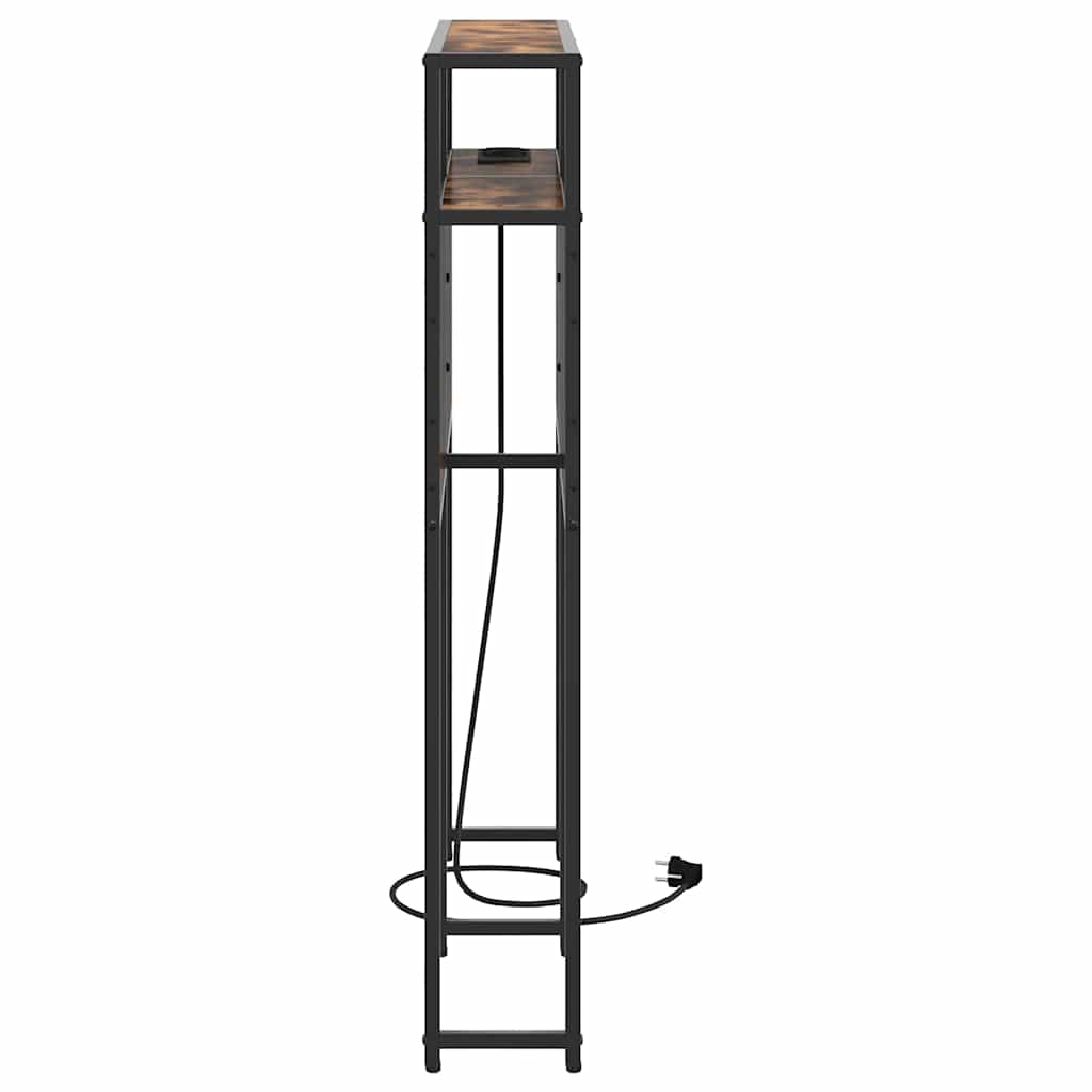 Opberghoofdbord met opslag Gerookt eiken Bewerkt hout is nu te koop bij PeponiXL, paradijselijk wonen!
