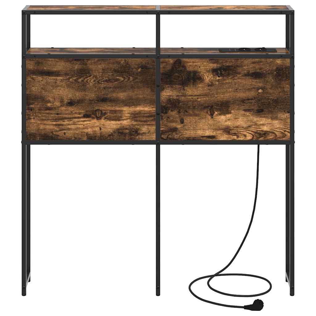 Opberghoofdbord met opslag Gerookt eiken Bewerkt hout is nu te koop bij PeponiXL, paradijselijk wonen!