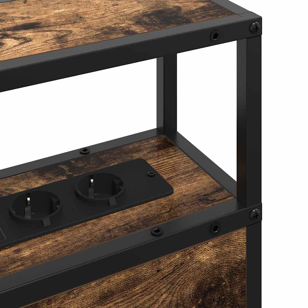 Opberghoofdbord met opslag Gerookt eiken Bewerkt hout is nu te koop bij PeponiXL, paradijselijk wonen!