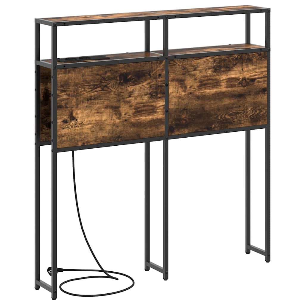 Opberghoofdbord met opslag Gerookt eiken Bewerkt hout is nu te koop bij PeponiXL, paradijselijk wonen!