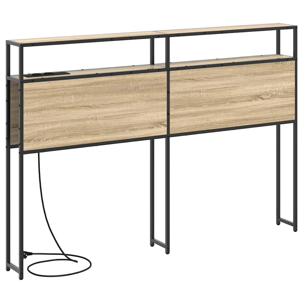 Opberghoofdbord met opslag Sonoma eiken Bewerkt hout is nu te koop bij PeponiXL, paradijselijk wonen!