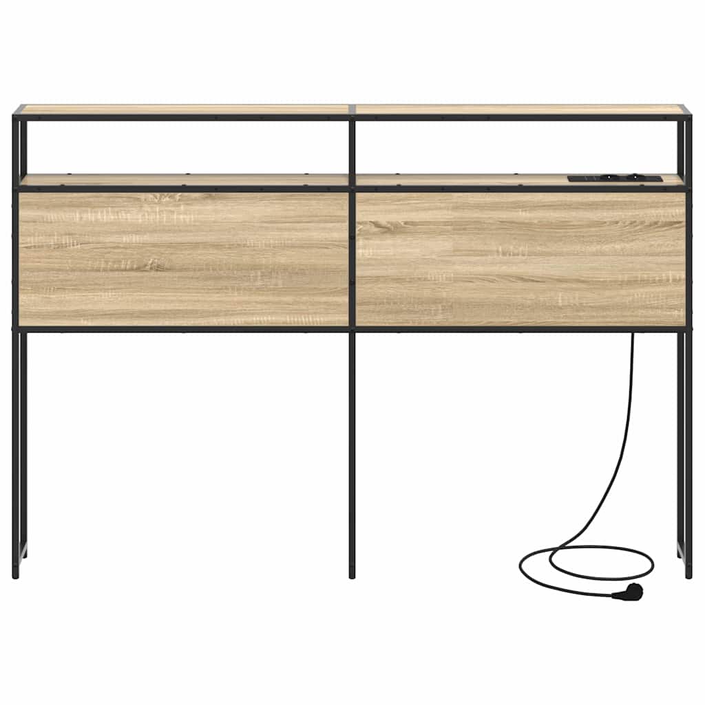 Opberghoofdbord met opslag Sonoma eiken Bewerkt hout is nu te koop bij PeponiXL, paradijselijk wonen!