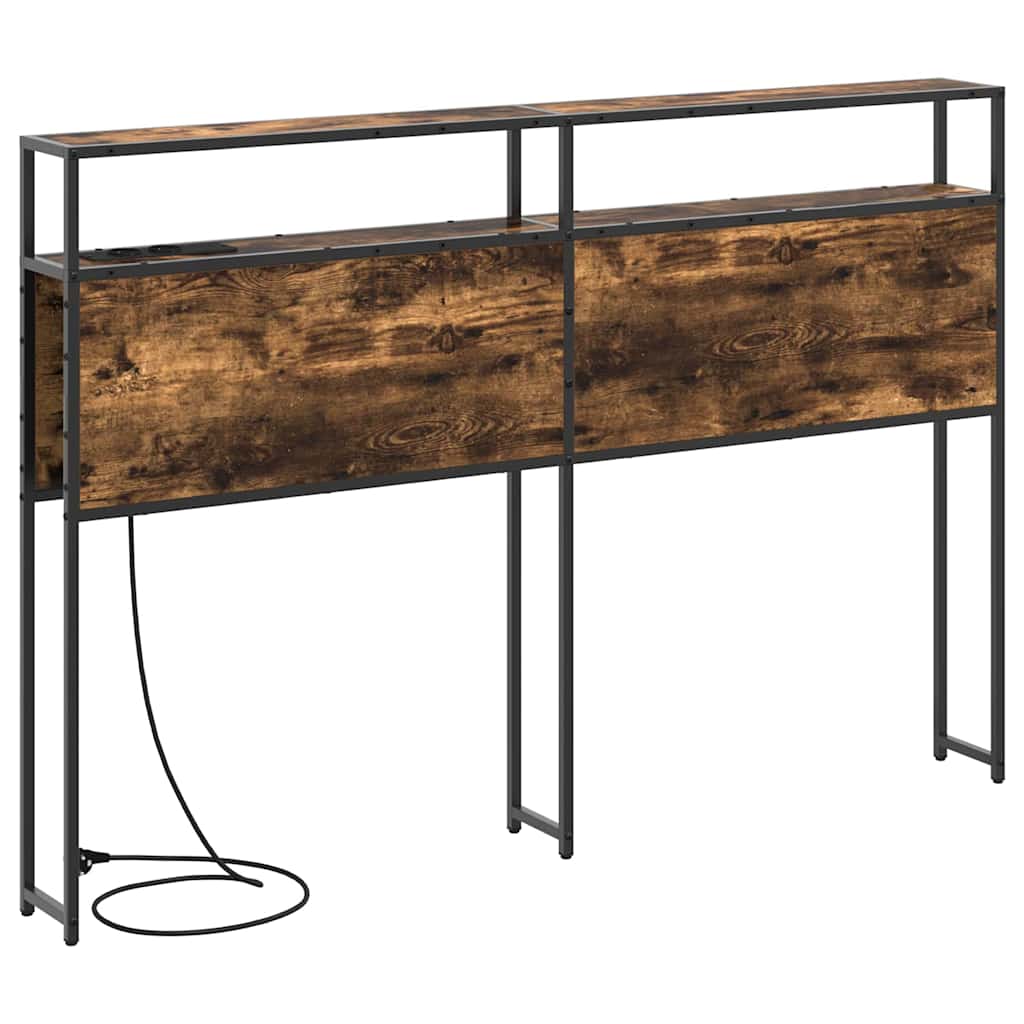 Opberghoofdbord met opslag Gerookt eiken Bewerkt hout is nu te koop bij PeponiXL, paradijselijk wonen!
