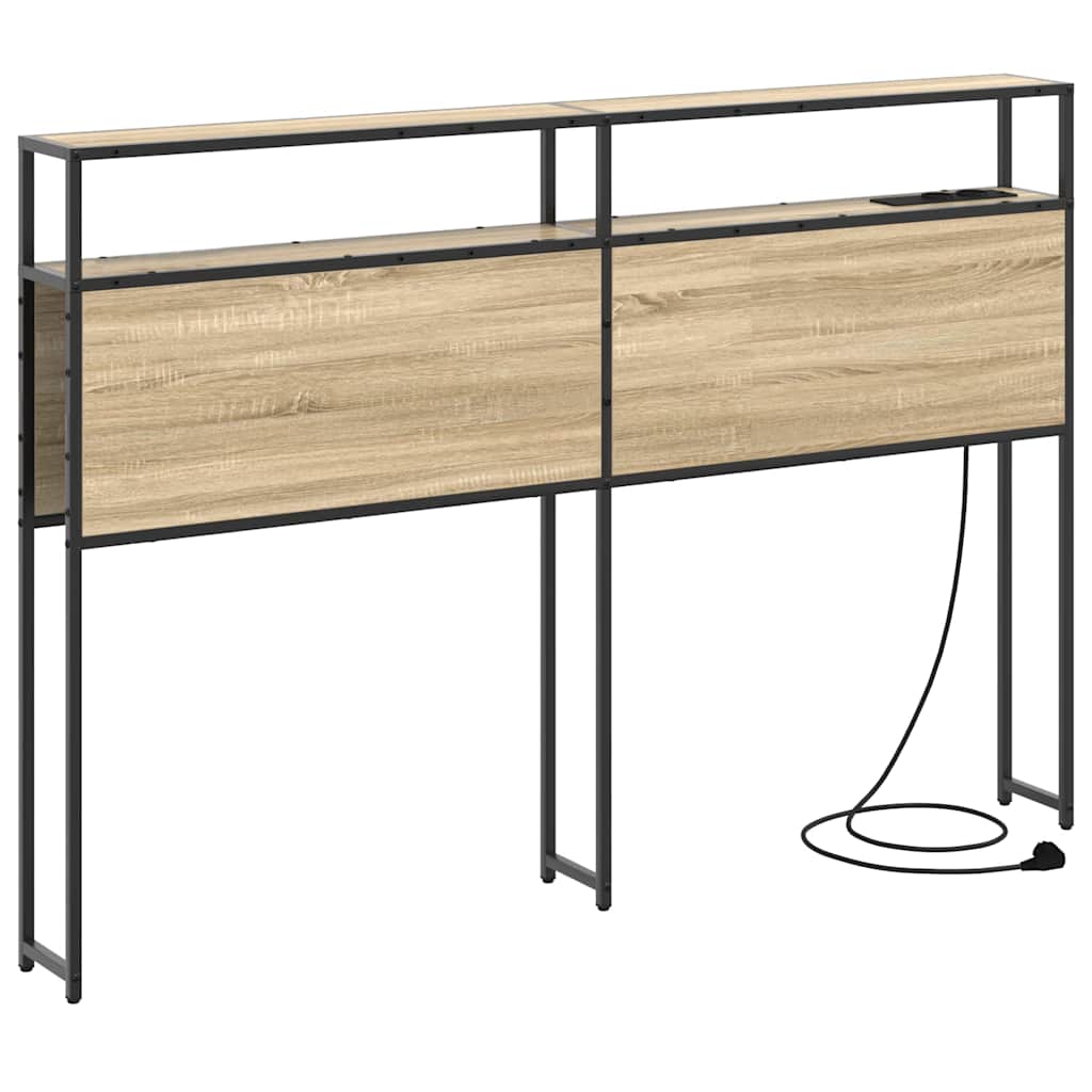 Opberghoofdbord met opslag Sonoma eiken Bewerkt hout is nu te koop bij PeponiXL, paradijselijk wonen!