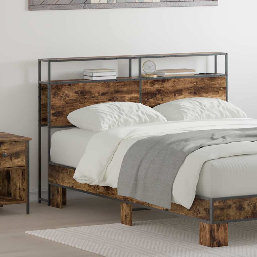 Opberghoofdbord met opslag Gerookt eiken Bewerkt hout is nu te koop bij PeponiXL, paradijselijk wonen!