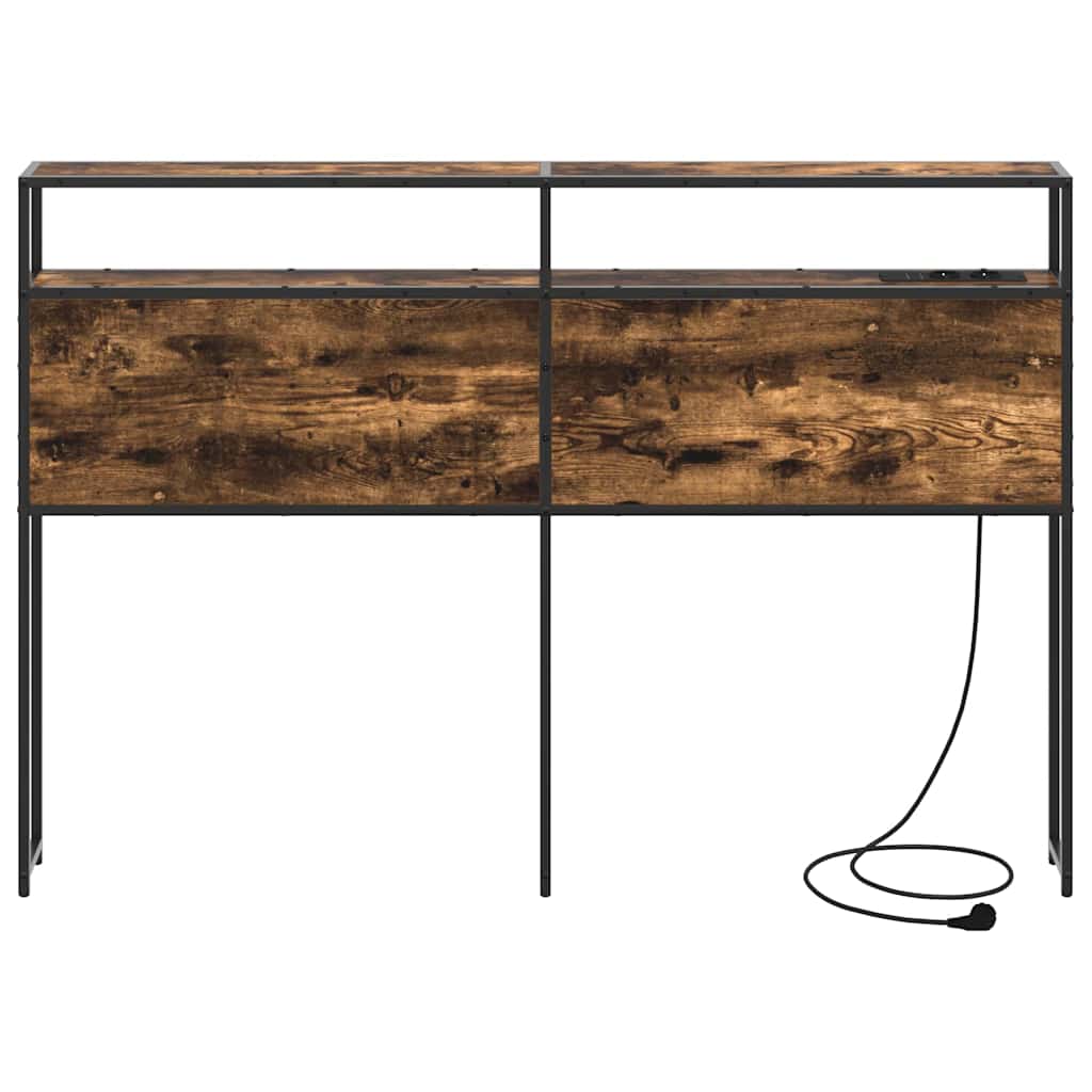 Opberghoofdbord met opslag Gerookt eiken Bewerkt hout is nu te koop bij PeponiXL, paradijselijk wonen!
