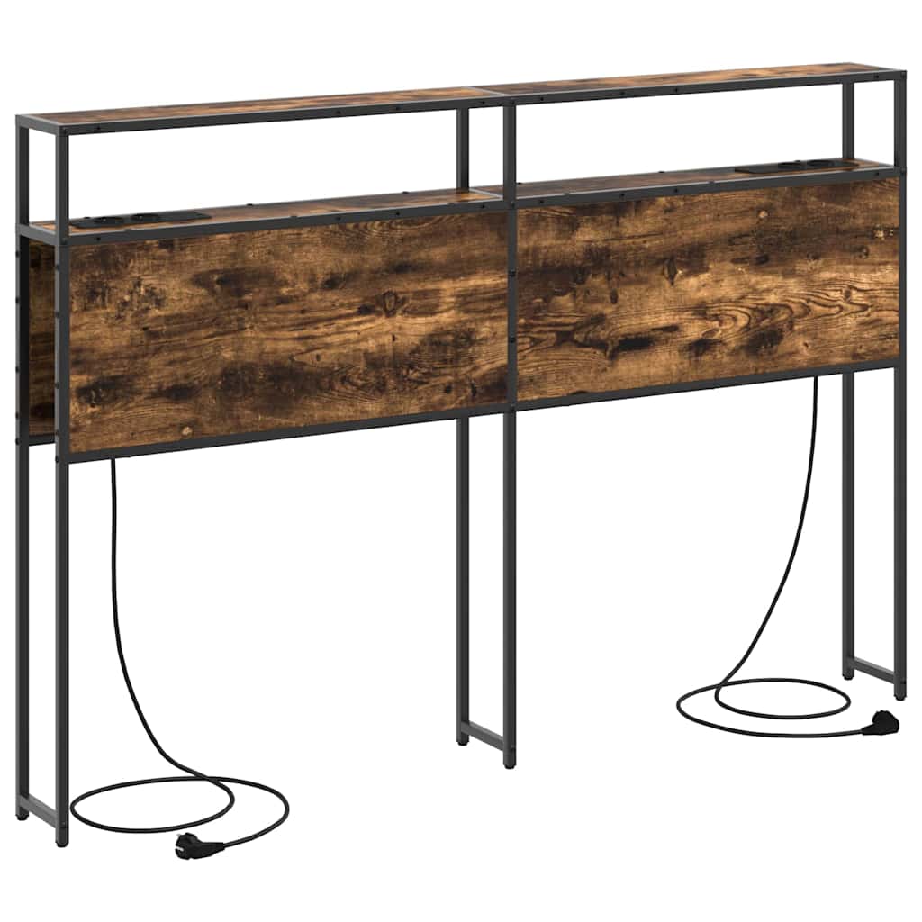 Opberghoofdbord met opslag Gerookt eiken Bewerkt hout is nu te koop bij PeponiXL, paradijselijk wonen!