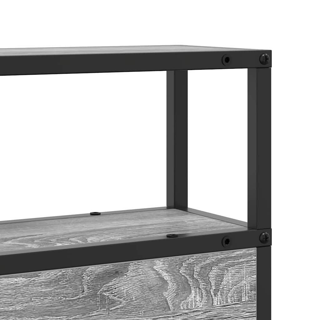 Opberghoofdbord met opslag Grijs sonoma Bewerkt hout is nu te koop bij PeponiXL, paradijselijk wonen!