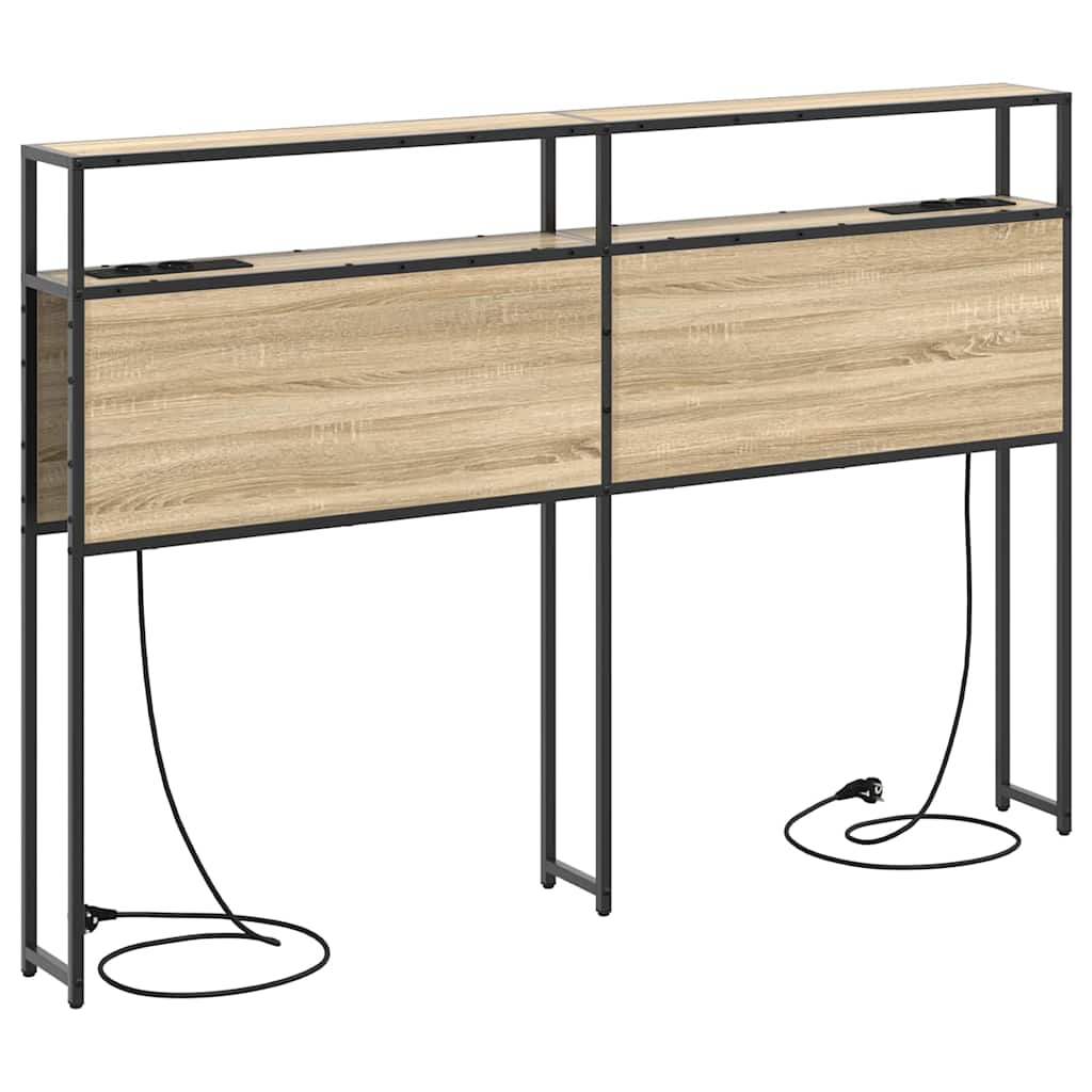 Opberghoofdbord met opslag Sonoma eiken Bewerkt hout is nu te koop bij PeponiXL, paradijselijk wonen!