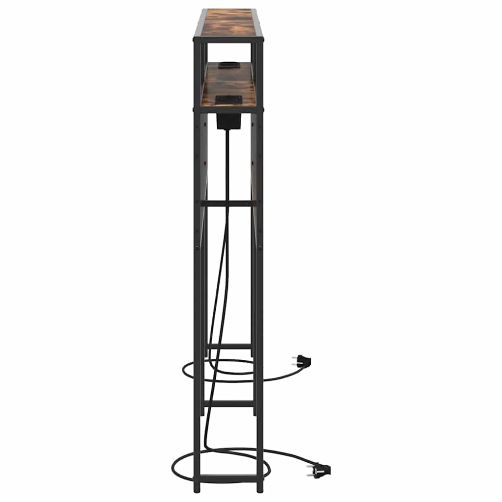 Opberghoofdbord met opslag Gerookt eiken Bewerkt hout is nu te koop bij PeponiXL, paradijselijk wonen!