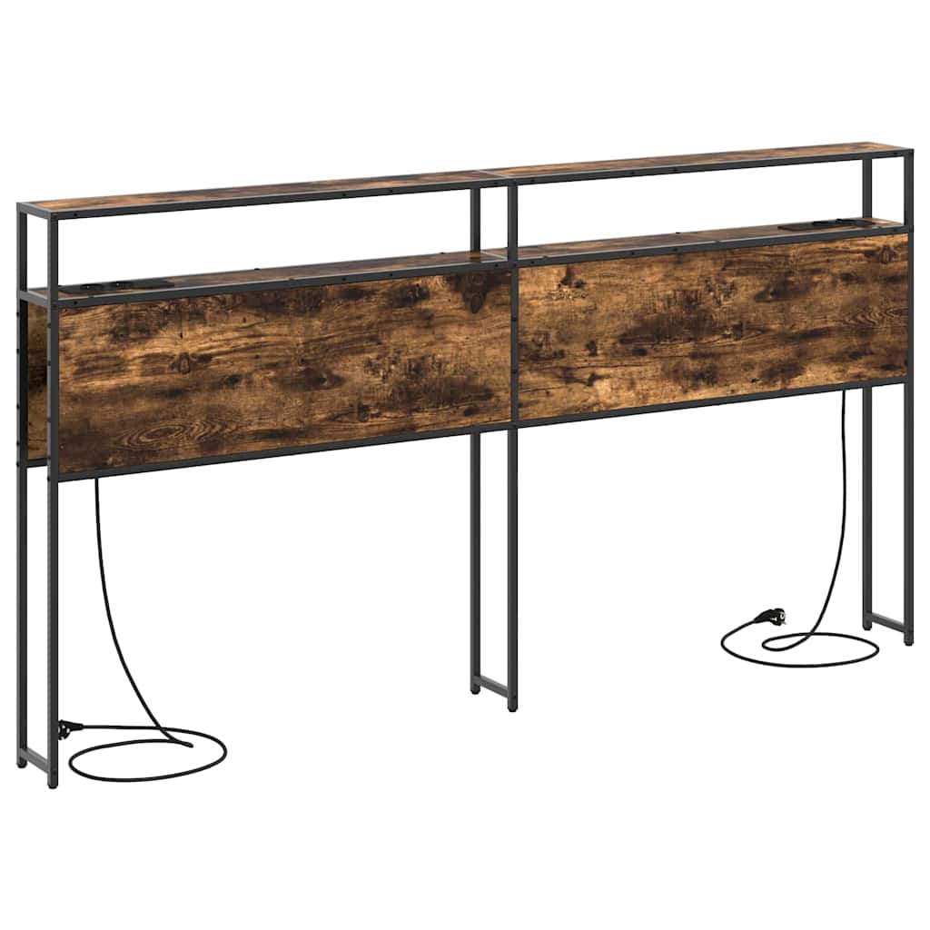Opberghoofdbord met opslag Gerookt eiken Bewerkt hout is nu te koop bij PeponiXL, paradijselijk wonen!