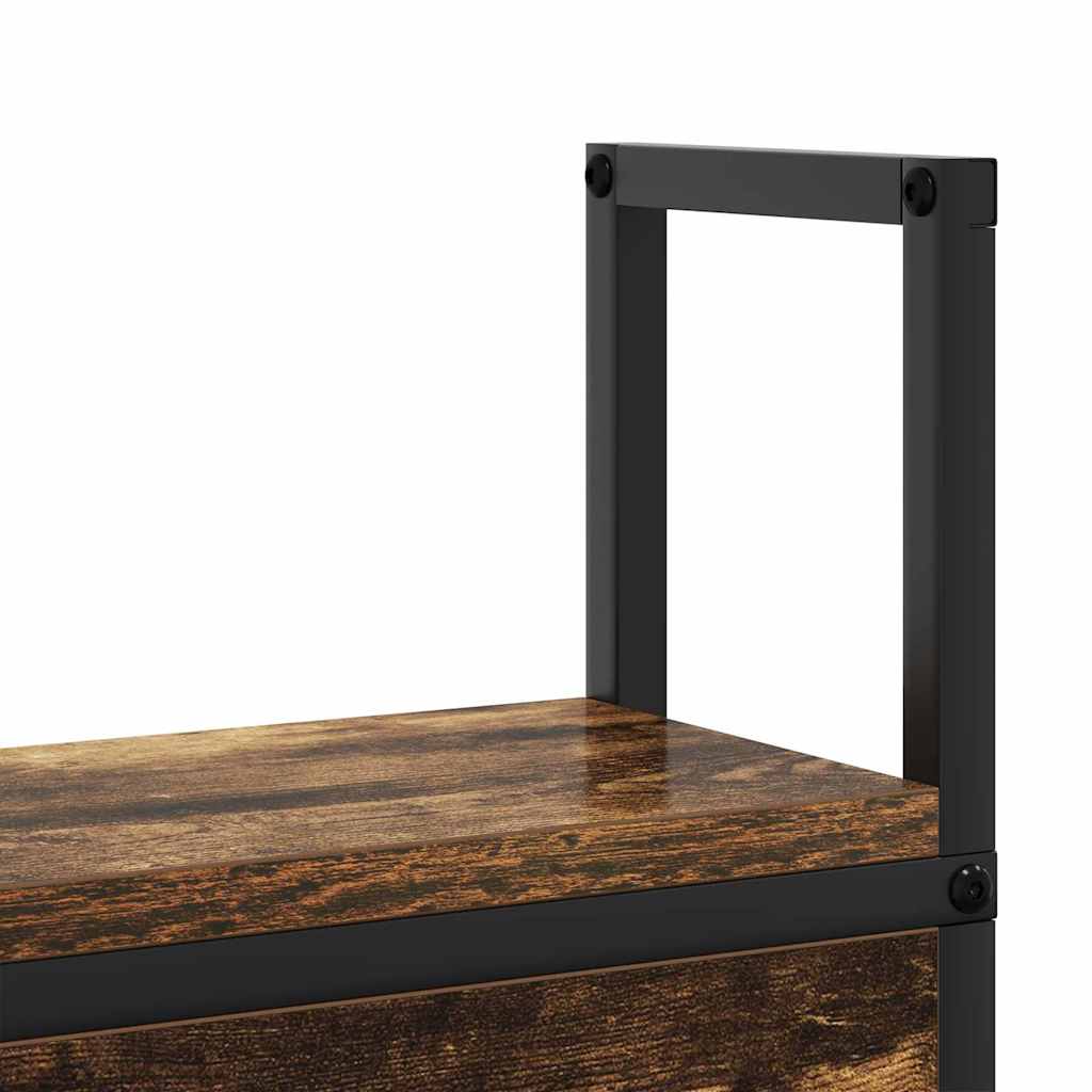 Opberghoofdbord met Oplaadstation Gerookt eiken Bewerkt hout is nu te koop bij PeponiXL, paradijselijk wonen!