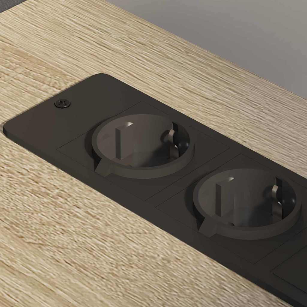 Kast met Oplaadstation met wiel Sonoma Eiken 61 x 46 x 67 cm is nu te koop bij PeponiXL, paradijselijk wonen!