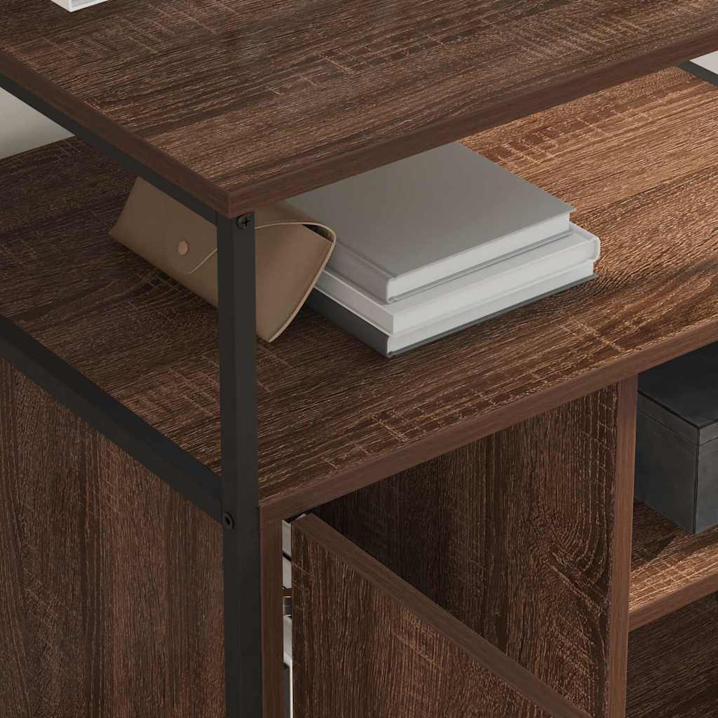 Kast met Oplaadstation Bruin Eiken 61 x 46 x 67 cm Bewerkt hout is nu te koop bij PeponiXL, paradijselijk wonen!