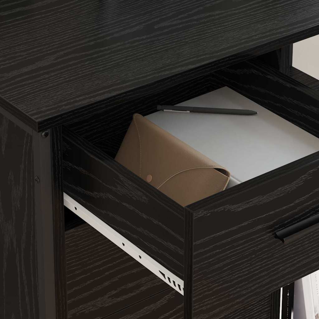 Kast met Oplaadstation Zwart Eiken 76 x 41 x 72 cm Bewerkt hout is nu te koop bij PeponiXL, paradijselijk wonen!
