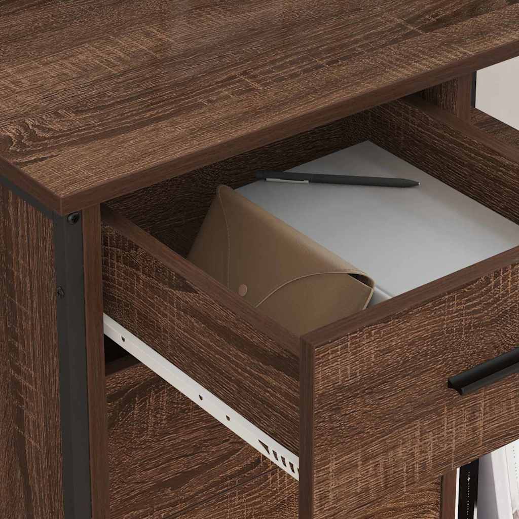 Kast met Oplaadstation Bruin Eiken 76 x 41 x 72 cm Bewerkt hout is nu te koop bij PeponiXL, paradijselijk wonen!