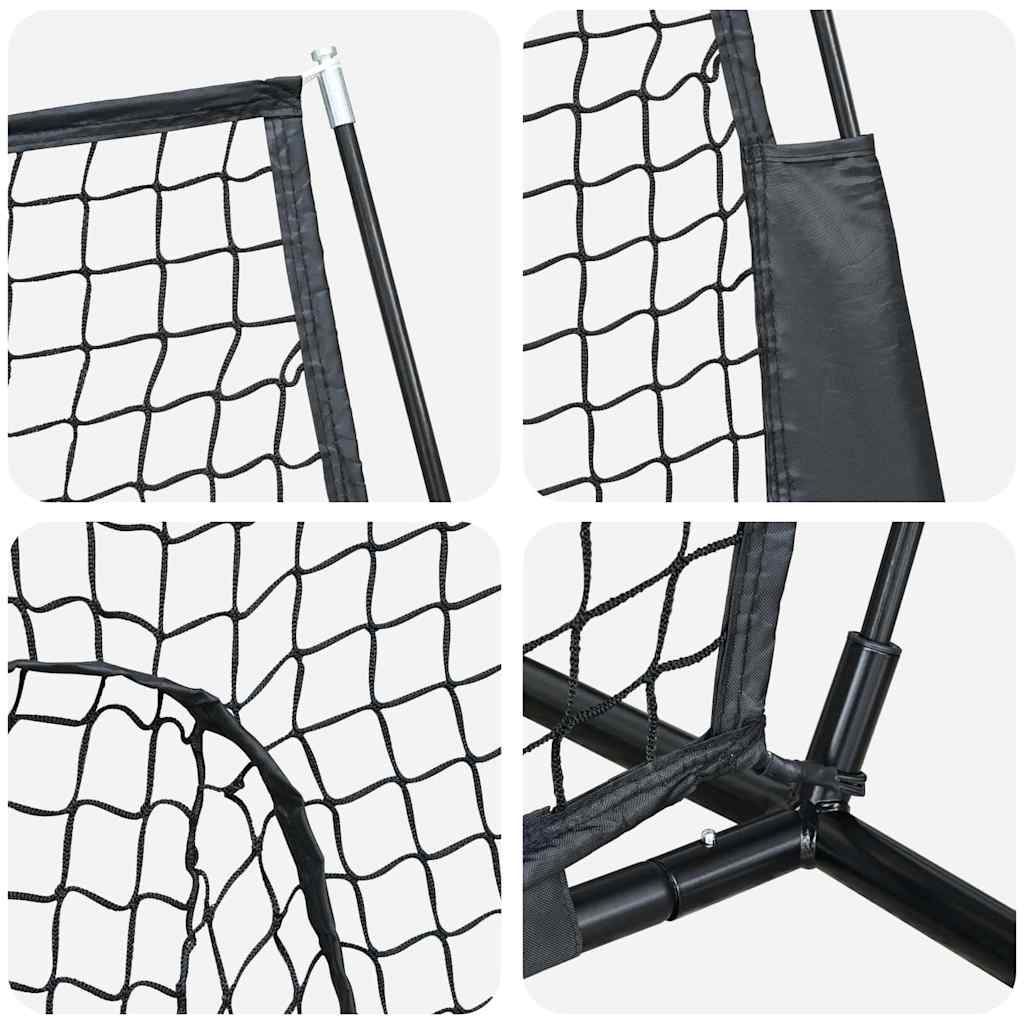 Honkbaloefennet Zwart 250 x 106 x 209 cm Polyester is nu te koop bij PeponiXL, paradijselijk wonen!