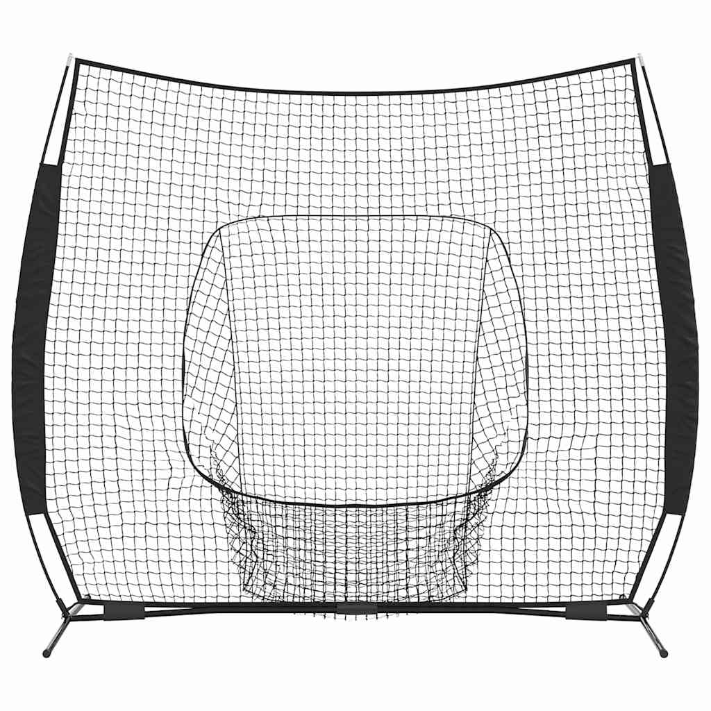 Honkbaloefennet Zwart 250 x 106 x 209 cm Polyester is nu te koop bij PeponiXL, paradijselijk wonen!