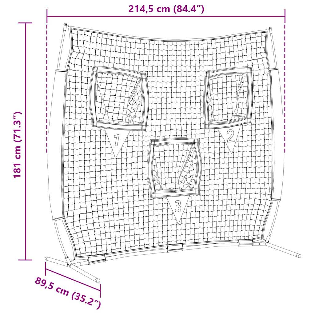 Honkbaloefennet Zwart 214,5 x 89,5 x 181 cm Polyester is nu te koop bij PeponiXL, paradijselijk wonen!