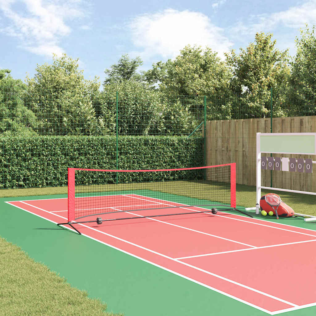 Tennisnet Zwart en Rood 301 x 90,5 x 87 cm Polyester is nu te koop bij PeponiXL, paradijselijk wonen!