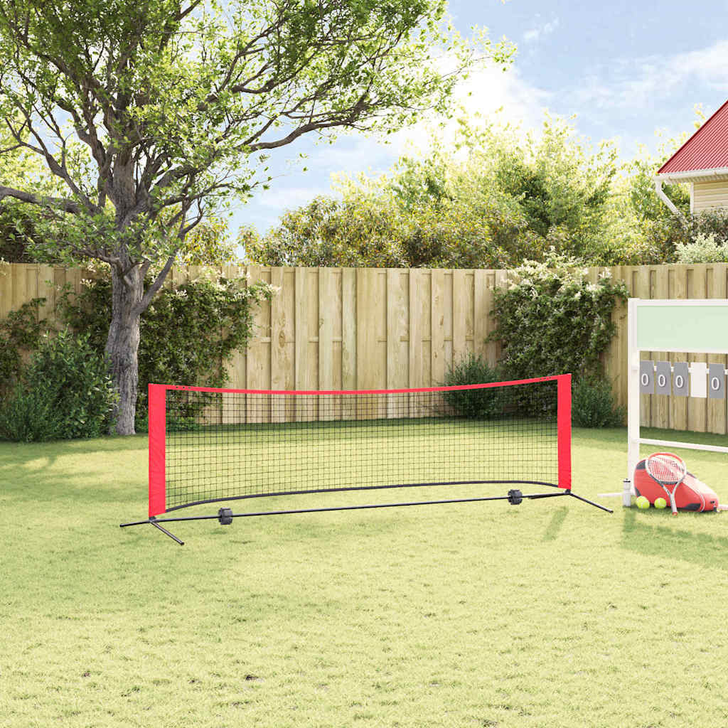 Tennisnet Zwart en Rood 301 x 90,5 x 87 cm Polyester is nu te koop bij PeponiXL, paradijselijk wonen!