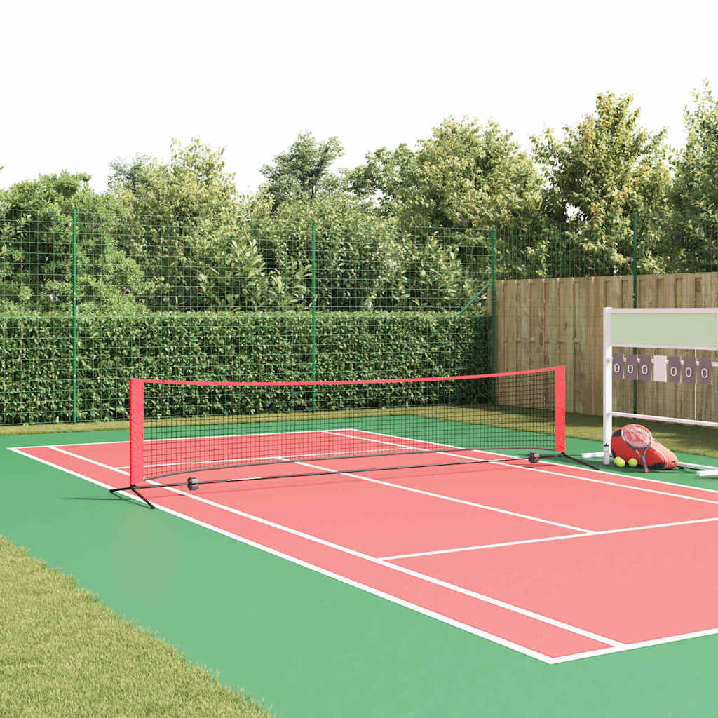 Tennisnet Zwart en Rood 396 x 92 x 87 cm Polyester is nu te koop bij PeponiXL, paradijselijk wonen!