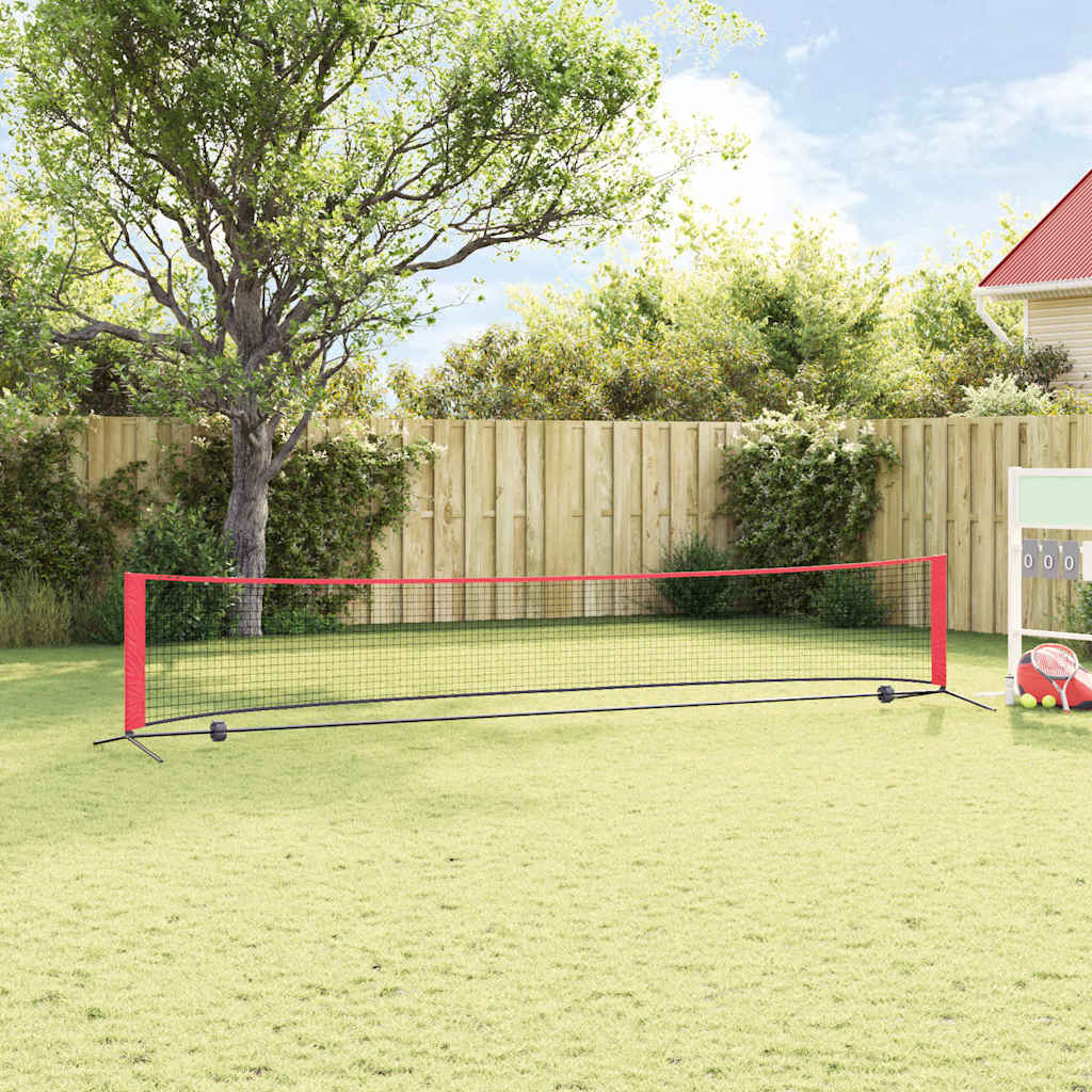 Tennisnet Zwart en Rood 494,5 x 90 x 87 cm Polyester is nu te koop bij PeponiXL, paradijselijk wonen!